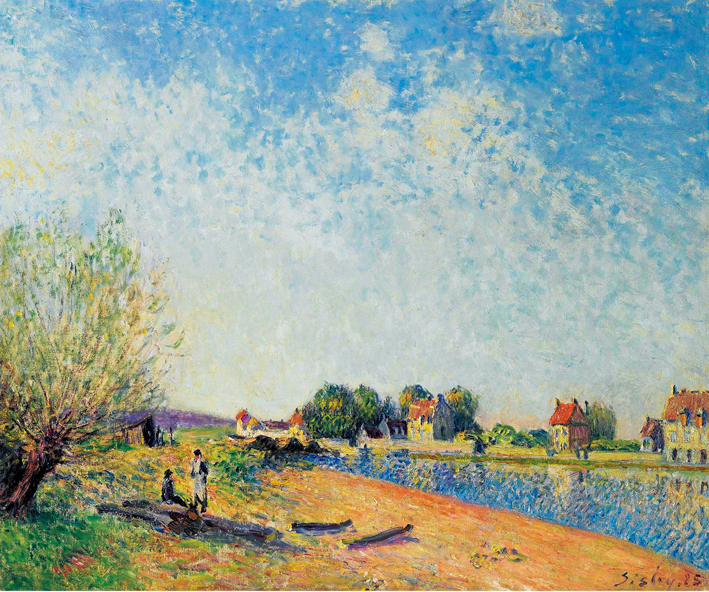  阿尔弗莱德·西斯莱 Alfred Sisley—— 圣芒美的卢万河